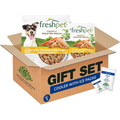 Freshpet Roasted Meals Tender Chicken With Carrots And Spinach Premium Chilled Dog Food 5.5 Pound Bag Pack Of 2 Total 11 Pounds