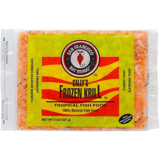 San Francisco Bay Brand Frozen Krill Tropical Fish Food 250 Gram Flat Pack