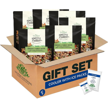 Salutem Vita Homestyle Creations Chicken And Turkey Recipe Dog Food Gift Set, 16 Ounce Pack Of 6