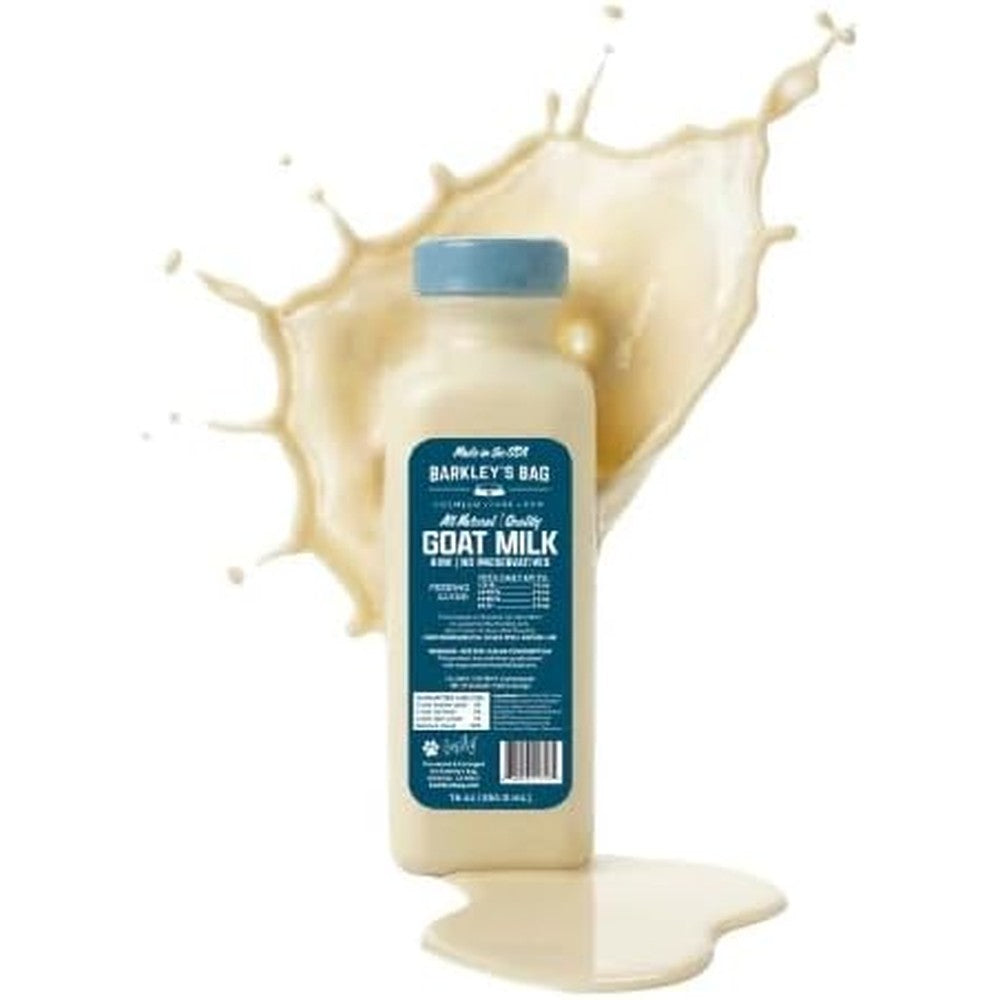 Barkley's Bag Frozen Raw Goat Milk For Dogs Single Ingredient Human Grade Complete Balanced Nutrition 16 Fluid Ounces