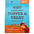 BIXBI Liberty Freeze Dried Dog Food Topper And Dog Treat Chicken Recipe 98 Percent Meat And Organs Pantry Friendly Raw Treat Four Point Five Ounce