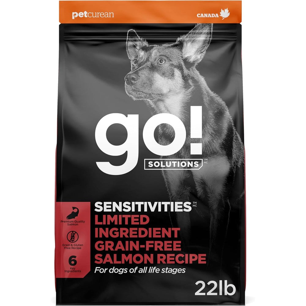 Go! Solutions Sensitivities Limited Ingredient Grain Free Salmon Dry Dog Food Chicken Free Kibble 22 Pound Bag