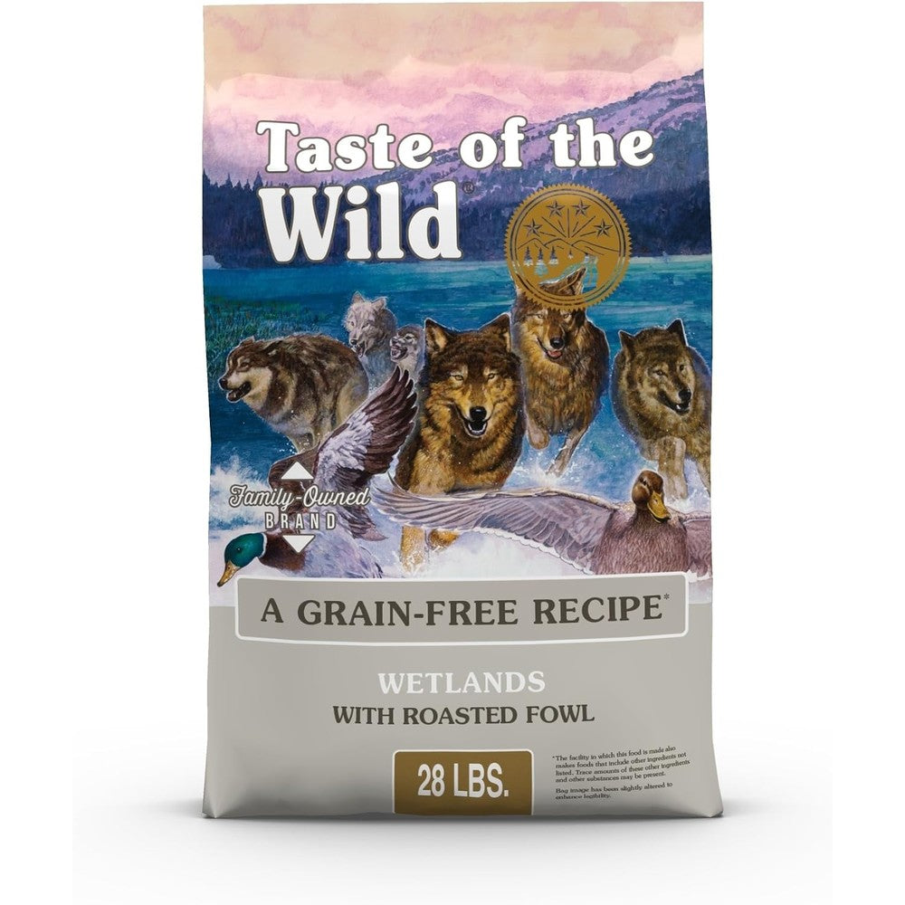 Taste of the Wild Wetlands Adult High Protein Grain Free Recipe With Roasted Fowl Dry Dog Food 28 Pound
