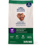 Natural Balance Limited Ingredient Diet Large Breed Adult Dry Dog Food With Healthy Grains Lamb And Brown Rice Recipe 26 Pound