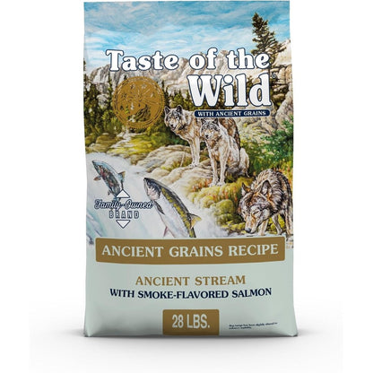 Taste Of The Wild Ancient Stream All Life Stages High Protein Dry Dog Food With Smoke Flavored Salmon And Ancient Grains 28 Pound