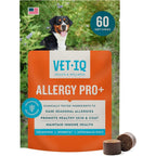 VetIQ Allergy Pro Plus Soft Chews For Dogs Seasonal Allergy Relief And Immune Support Hickory Smoke Flavor 60 Count