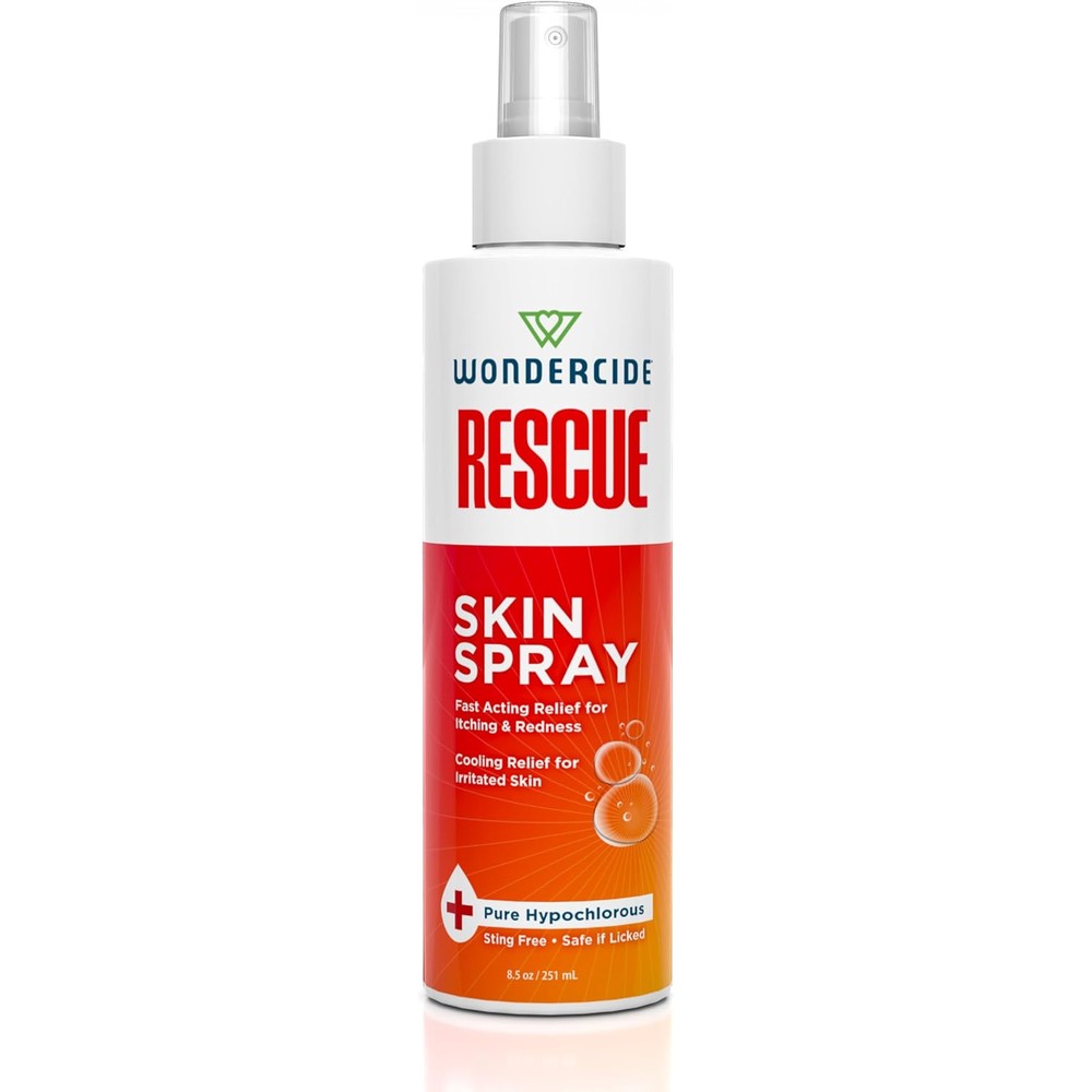 Wondercide Rescue Skin Spray For Dogs And Cats Allergy Care Rash Redness And Itch Relief With Pure Hypochlorous 8.5 Ounces