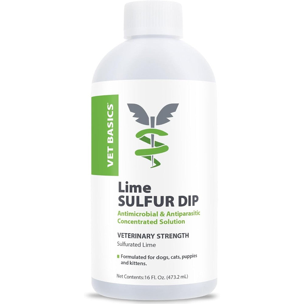 Revival Animal Health Vet Basics Lime Sulfur Dip 16 Ounce front view bottle
