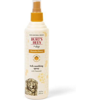 Burt's Bees For Pets Itch Relief Spray For Dogs With Manuka Honey And Chamomile Soothes Itchy Dry Skin Between Baths Ten Fluid Ounces