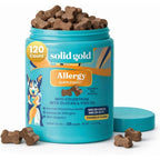 Solid Gold Dog Allergy Relief Chews Pet Pal-Lergy Pro Itching Skin Support With Wild Alaskan Salmon Oil Bacon Flavor Soft Chews 120 Count