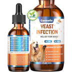 Carmelie Natural Yeast Relief For Dogs For Healthy Itch Relief And Ear Paw Discomfort Care Bacon Flavor Sixty Milliliters