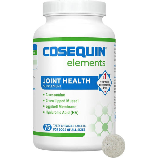 Nutramax Laboratories Cosequin Elements Dog Joint Health Supplement With Glucosamine Green Lipped Mussel Eggshell Membrane And Hyaluronic Acid 75 C...