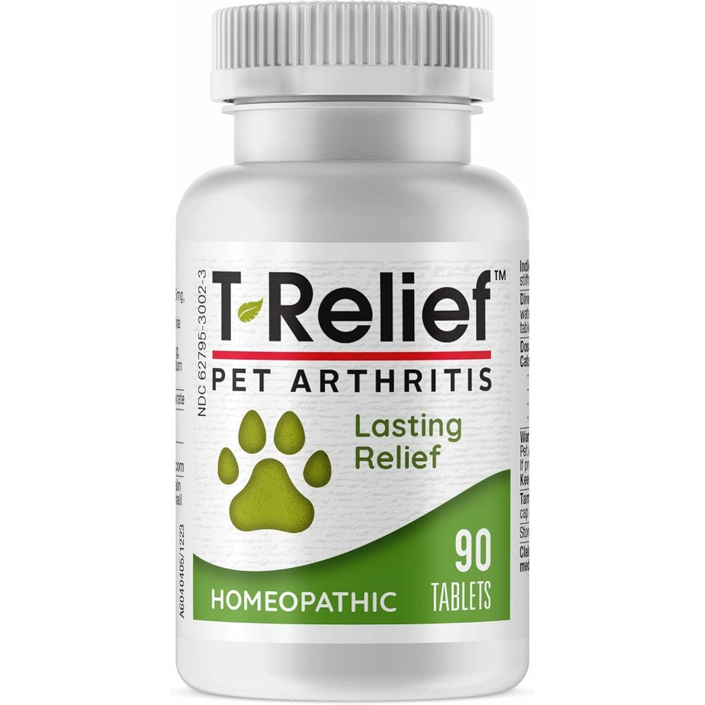 MediNatura T-Relief Pet Arthritis Pain Relief Tablets With Arnica And Twelve Natural Medicines For Dogs And Cats 90 Tablets