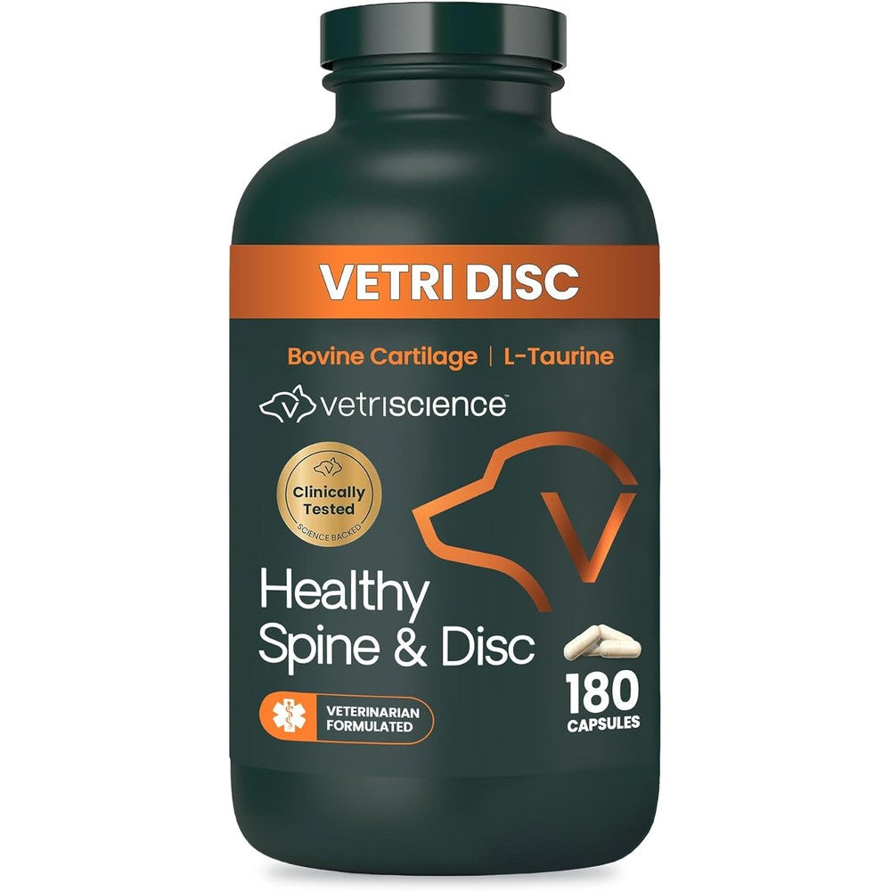 VetriScience Healthy Spine and Disc dog supplement front view bottle