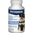 PetArmor Canine Aspirin For Small And Medium Dogs Fast Acting Joint Support Pain Relief Liver Flavored Chewable Tablets 75 Count