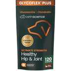 VetriScience Ultimate Strength Healthy Hip And Joint Chews GlycoFlex Glucosamine Chondroitin Dog Supplement Duck Flavor 120 Count