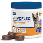 Virbac MOVOFLEX Advanced Soft Chews Hip And Joint Support Supplement For Medium Dogs Weighing Forty To Eighty Pounds Sixty Count
