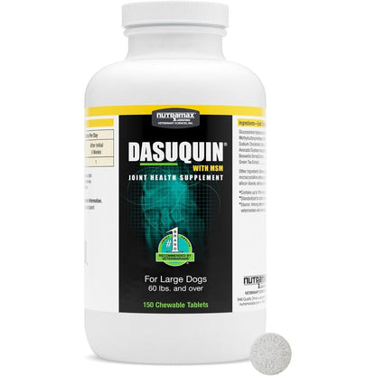 Nutramax Dasuquin With MSM Joint Health Supplement For Large Dogs Over 60 Pounds 150 Chewable Tablets
