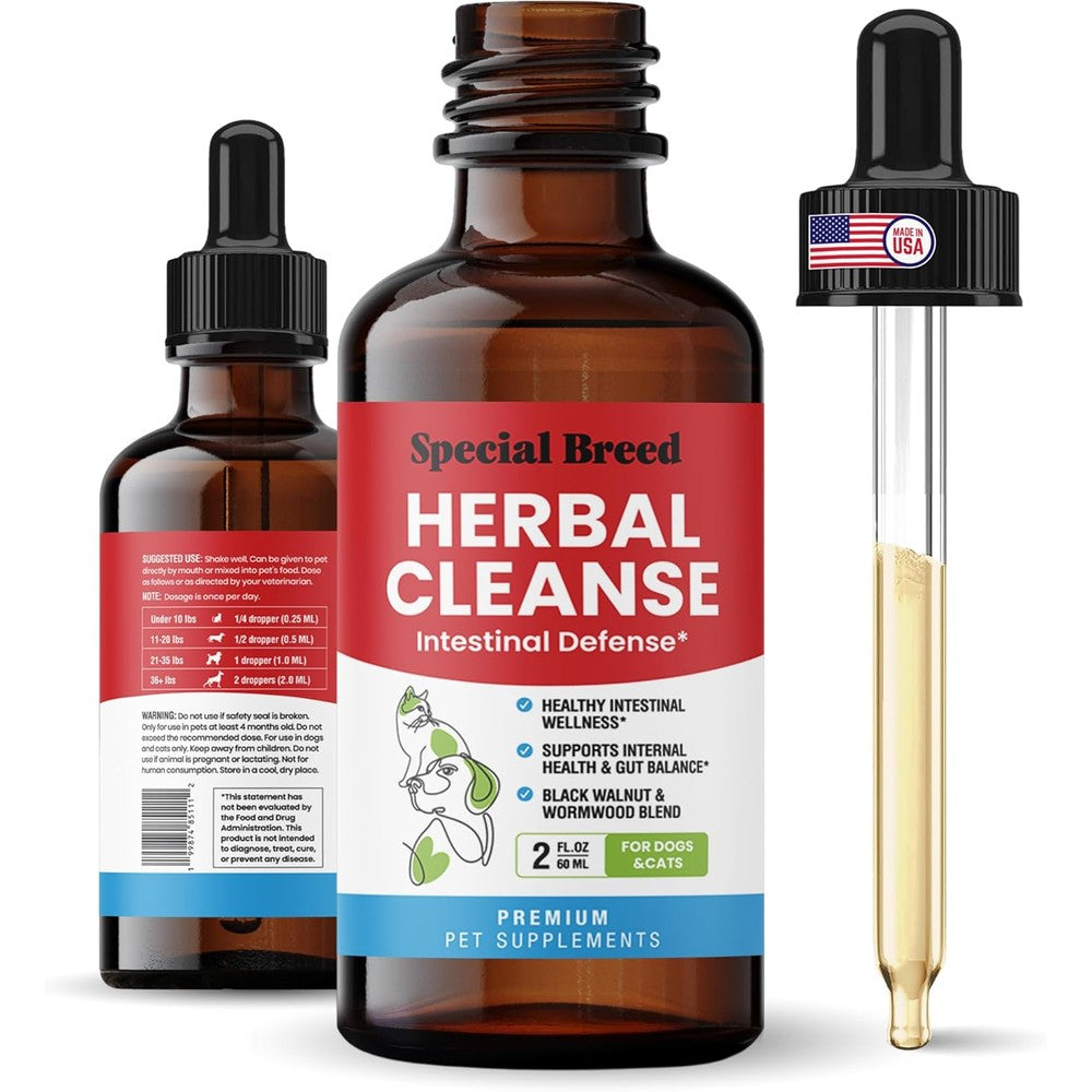 POST CINE Herbal Cleanse for Dogs and Cats Natural Intestinal Defense Liquid Supplement for Digestive Wellness and Gut Balance Two Ounce