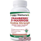 Pet Health Pharma Cranberry D-Mannose For Dogs And Cats Urinary Tract Support Double Strength Chicken Flavored Chewable Tablets 60 Count