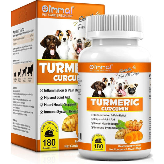 Alivo Turmeric Curcumin Tablets For Dogs Hip And Joint Support Formula Dog Pain Relief Chewable Treats 180 Tablets