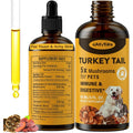 Jazytiko Turkey Tail Mushroom Liquid Drops for Dogs Immune Support Digestive Health Joint Mobility Yeast and Itchy Skin Relief 90 Milliliters
