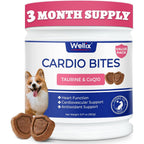 Wellix Cardio Taurine Heart Supplement Chews For Dogs With Coenzyme Q10 Fish Oil And L Carnitine Cardiovascular Antioxidant Support 260 Grams