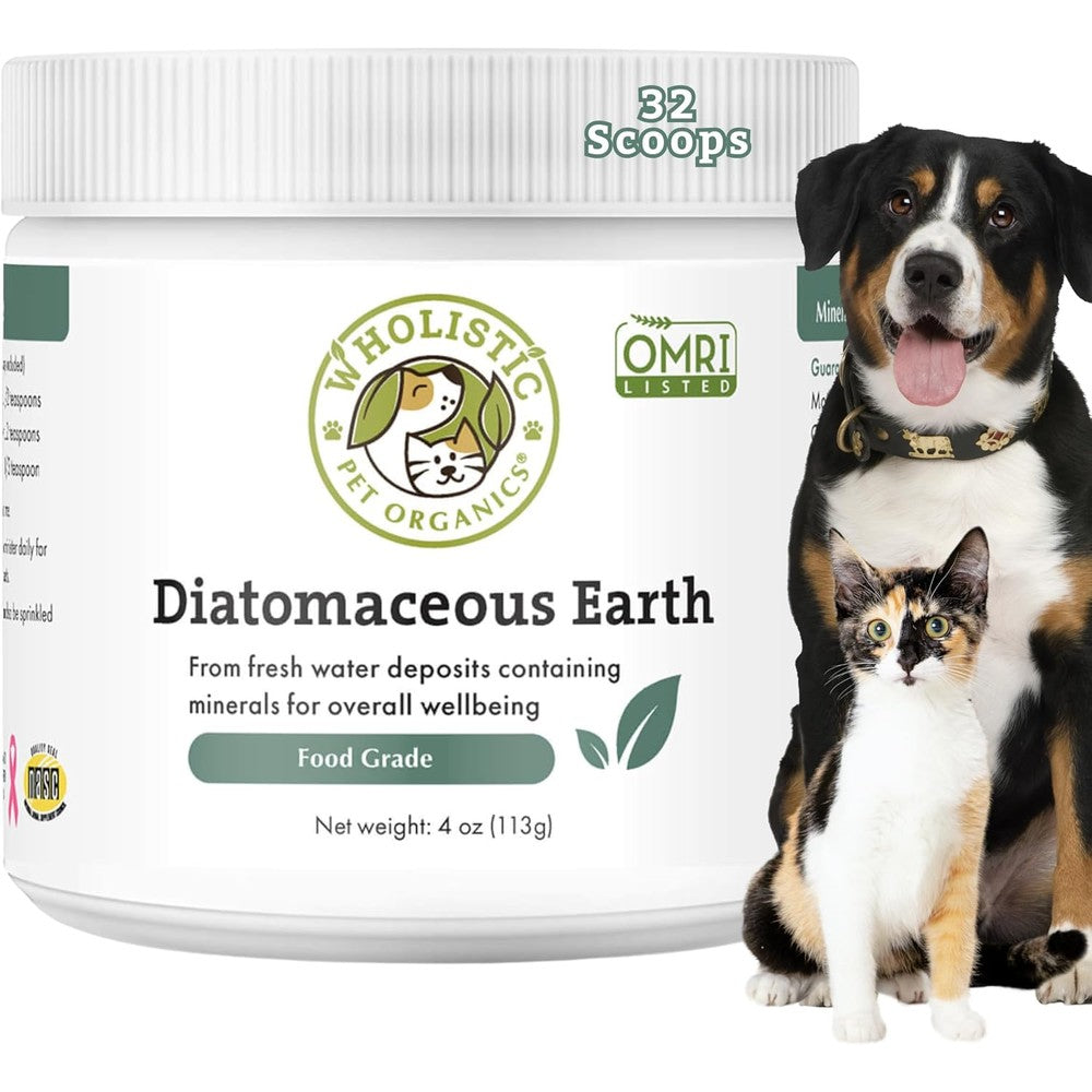 Wholistic Pet Organics Diatomaceous Earth front view packaging