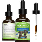 Pet Wellbeing Milk Thistle For Dogs Organic Liquid Liver Support Supplement Bacon Flavored Two Fluid Ounces