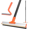 KeFanta Carpet Rake For Pet Hair Removal 57 Inch Long Handle Dog And Cat Hair Remover Tool With 12 Inch Lint Scraper For Rugs And Couch