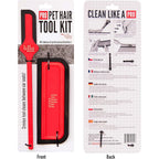 Lilly Brush Pro Pet Hair Tool Kit For Car And Home Upholstery With Two Specialized Rubber Bladed Removal Tools