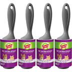 Scotch-Brite Pet Extra Sticky Lint Rollers 4 Rollers 48 Sheets Per Roller 192 Sheets Total