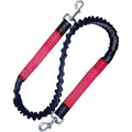 Zengsusu Four Feet Bungee Dog Leash Extension Attachment Shock Absorbing Tactical Lead For Heavy Dogs Up To One Hundred Fifty Pounds Red Reflective