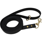 Jim Hodges Dog Training Gummy K9 Biothane Dog Training Leash Waterproof Odor Proof Heavy Duty Handcrafted Puppy Walking Lead Black 5/8 Inch By 6 Feet