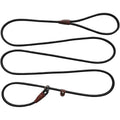 BTINESFUL Slip Lead Dog Leash Strong Nylon Mountain Climbing Rope Training Lead For Small And Medium Dogs Black One Quarter Inch By Seven Feet