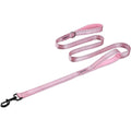 OneTigris Handled No Pull Dog Walking Leash Heavy Duty Tactical Traffic Lead For Medium To Large Dogs Pink 6 Feet