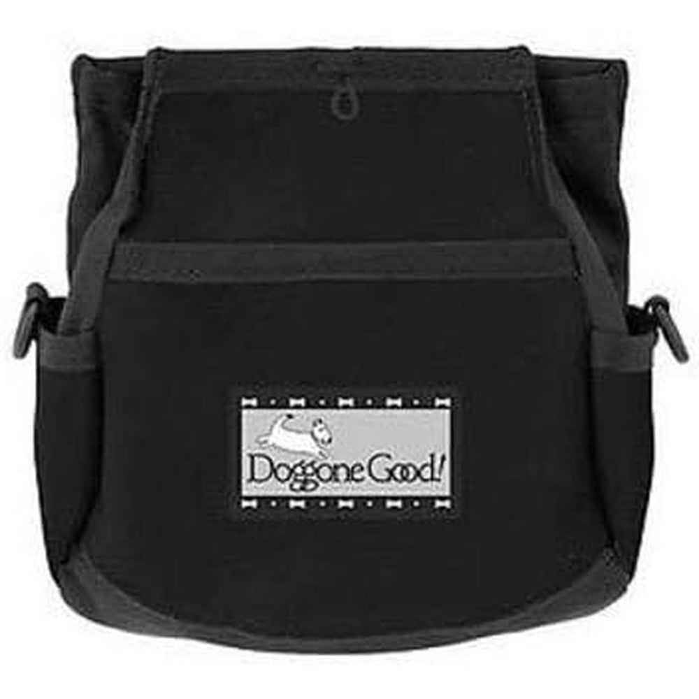 Doggone Good Rapid Rewards Deluxe Dog Training Bag With Adjustable Waist Belt For Professional Pet Trainers Magnetic Closure Waist Pack Variant Bla...