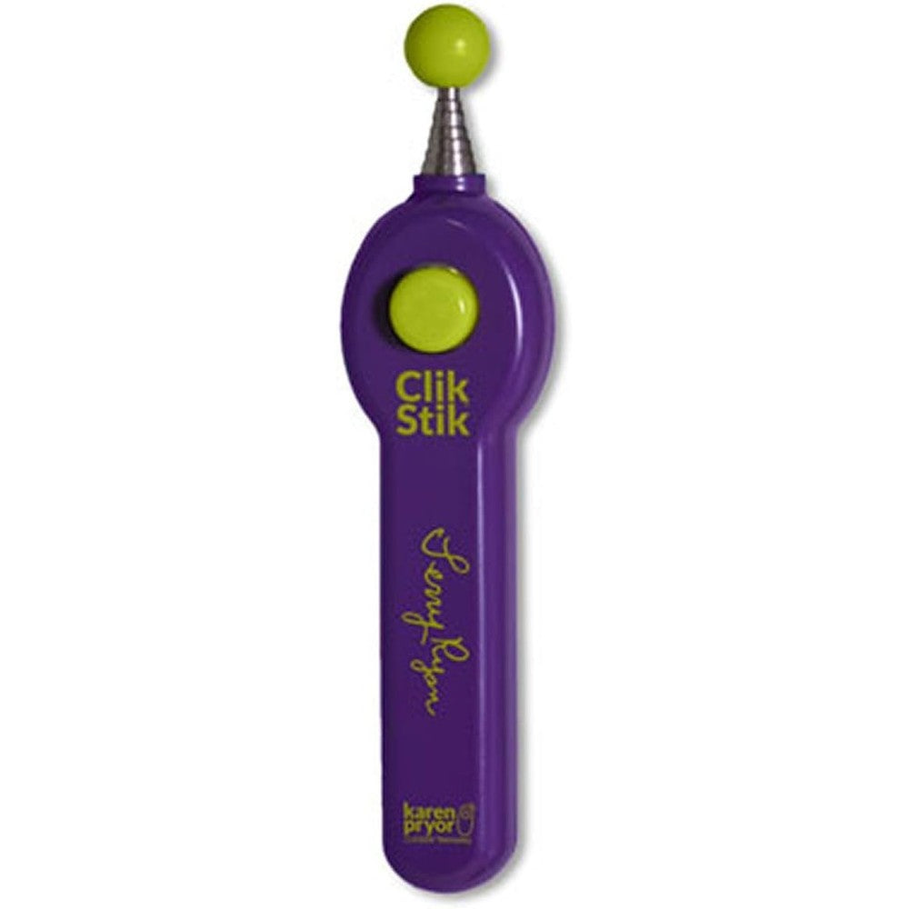 Karen Pryor Clicker Training Terry Ryan Clik Stik All In One Retractable Target Stick And Dog Clicker For Pet Training Purple Telescopic Target Stick