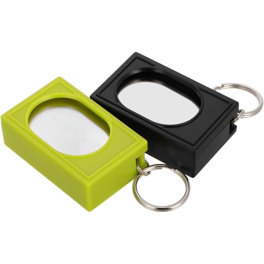 Generic Portable Square Box Training Clicker Pet Behavior Trainer For Dogs Cats Birds Lizards And Fish Indoor Use Black And Green Two Pieces