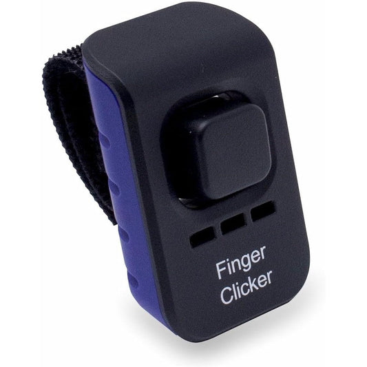 Educator Dog Training Finger Clicker With Audible Sound For Positive Reinforcement Behavior And Obedience Pet Trainer Blue Variant