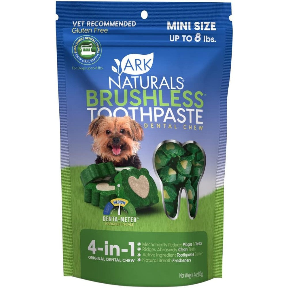 Ark Naturals mini dog dental chews front view packaging