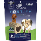 Ark Naturals Fortify Brushless Toothpaste For Large Breeds Dental Chews With Calcium And Beef Marrow Center 18 Ounce Bag