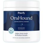 Pawfy Orahound Dog Teeth Cleaning Powder Advanced Dental Care For Plaque And Tartar Control 30 Servings