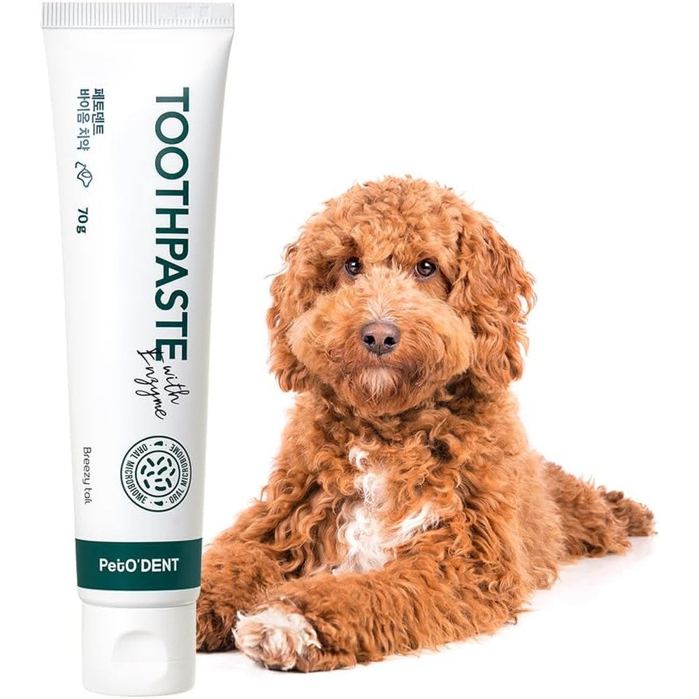 Breezytail PetODent Enzymatic Toothpaste For Dogs Freshens Breath And Reduces Plaque And Tartar 2.47 Ounce