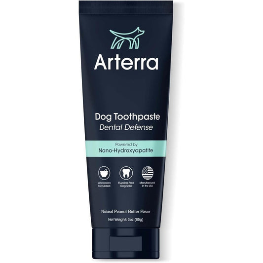 Arterra Pet Science Remineralizing Dog Toothpaste With Nano-Hydroxyapatite For Enamel Repair And Tartar Removal 3 Ounces