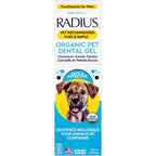 Radius USDA Organic Canine Pet Toothpaste Cinnamon Sweet Potato Flavor 3 Ounce Non Toxic Dental Gel For Dogs