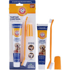 Arm And Hammer For Pets Tartar Control Dog Dental Kit With Enzymatic Toothpaste And Dual Headed Toothbrush And Fingerbrush 2.5 Ounce Beef Flavor
