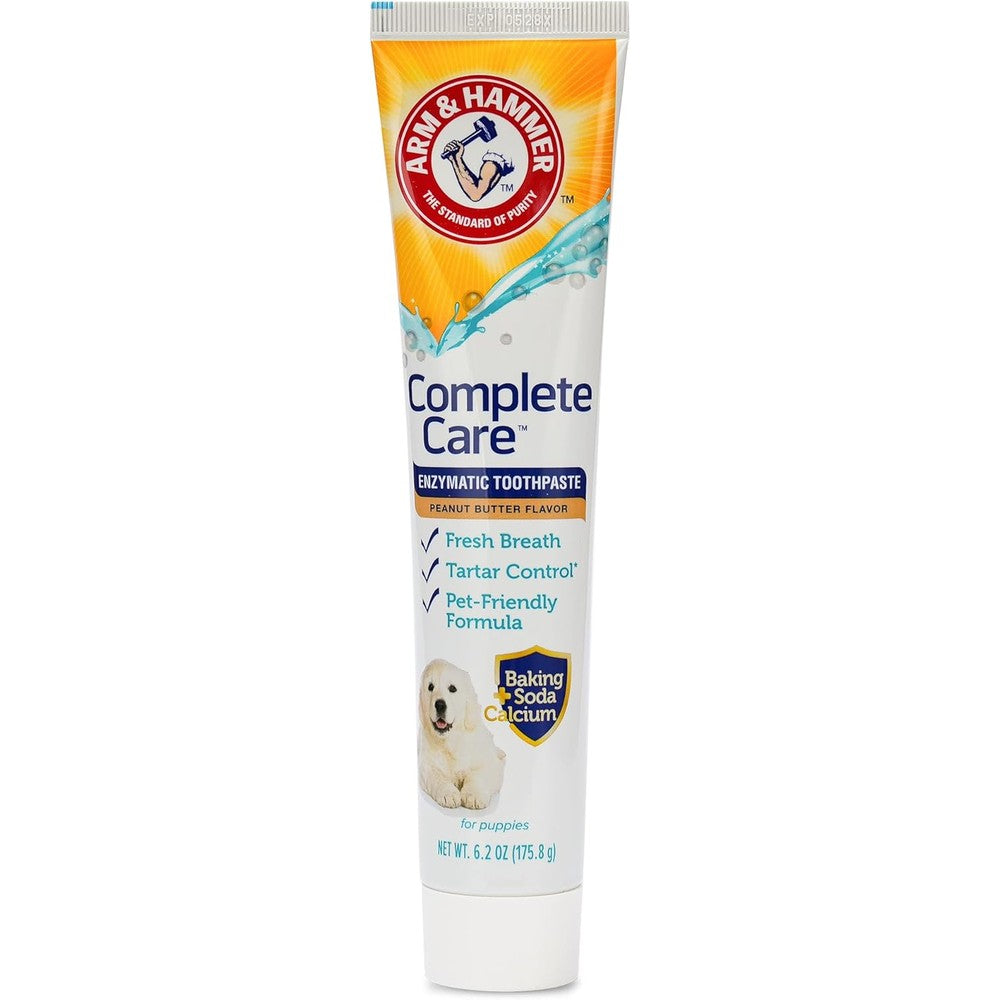 Arm And Hammer Complete Care Enzymatic Dog Toothpaste With Baking Soda And Calcium Peanut Butter Flavor 6.2 Ounce