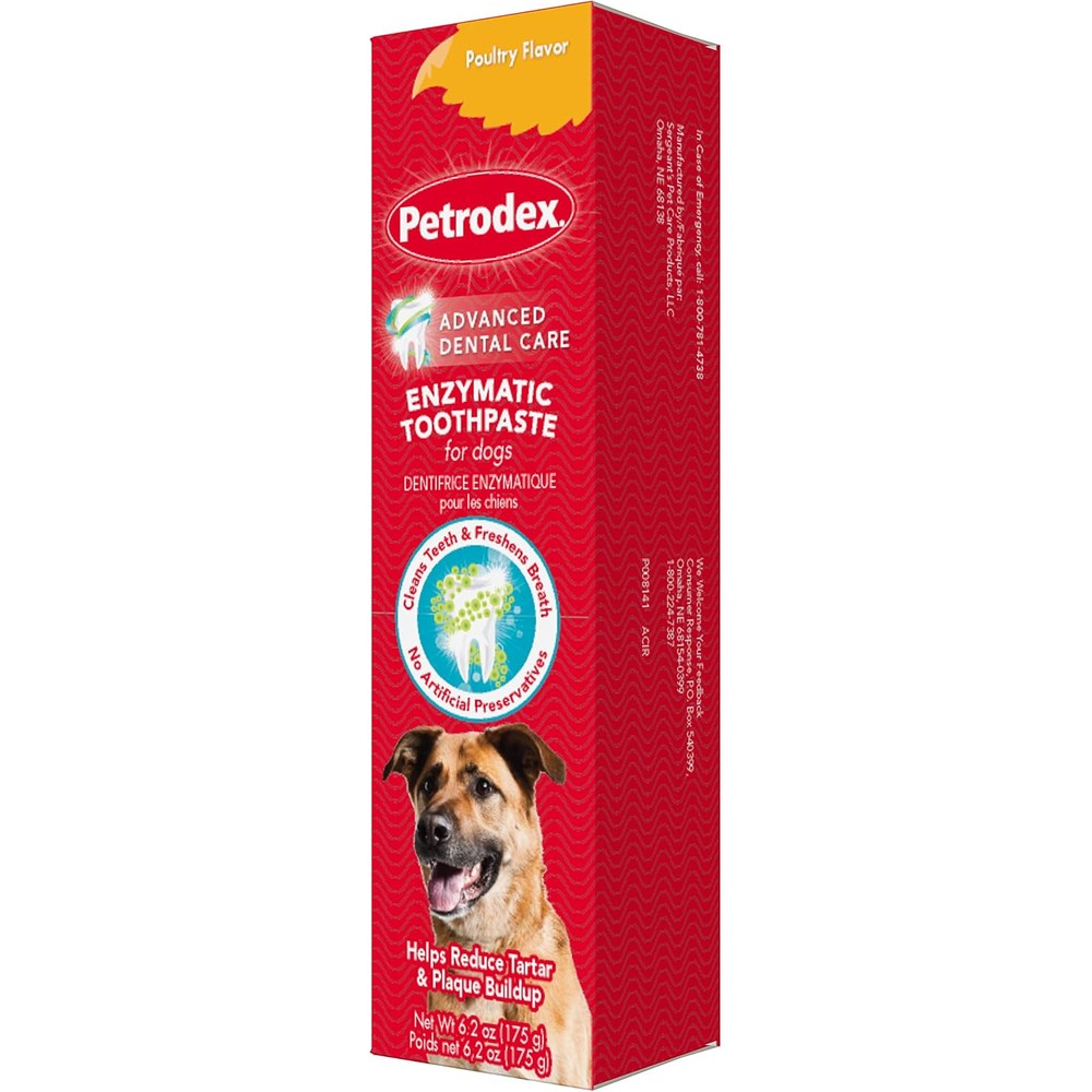 Petrodex enzymatic dog toothpaste front view packaging