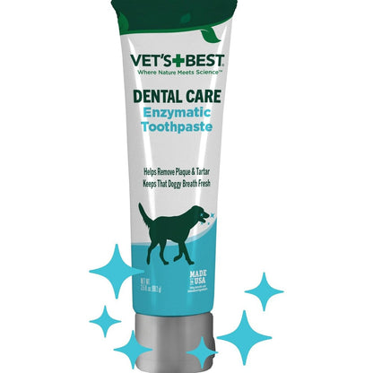 Vet's Best Enzymatic Dog Toothpaste And Dental Gel For Tartar Control And Fresh Breath, 3.5 Ounces, USA Formulated
